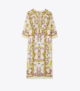 Tryckt linnekaftan