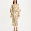 Tryckt linnekaftan