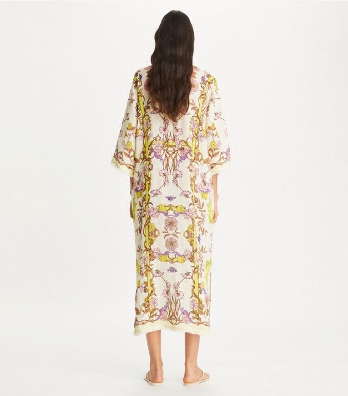 Tryckt linnekaftan