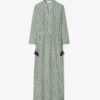 Tryckt lång kaftan