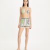 Tryckta linnecampingshorts Tryckta linnecampingshorts