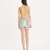 Tryckta linnecampingshorts Tryckta linnecampingshorts