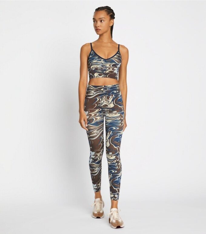 Tryckta sömlösa 7/8-leggings Tryckta sömlösa 7/8-leggings