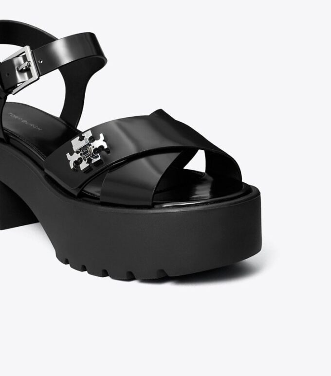 Turnlock-sandaler med plattform och klack Turnlock-sandaler med plattform och klack
