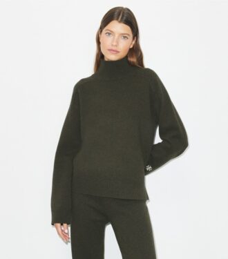 Turtleneck-tröja i merinoull