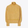 Turtleneck-tröja med ballongärmar