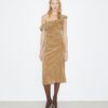 Twisted Cotton Velvet Dress Twisted Cotton Velvet Dress