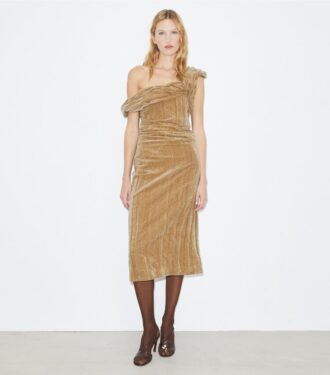 Twisted Cotton Velvet Dress Twisted Cotton Velvet Dress