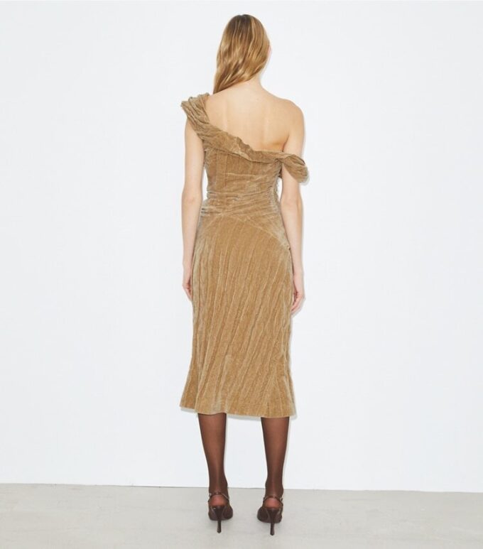 Twisted Cotton Velvet Dress Twisted Cotton Velvet Dress