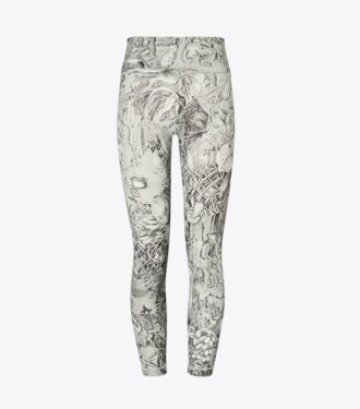 Viktlösa 7/8-leggings med tryck