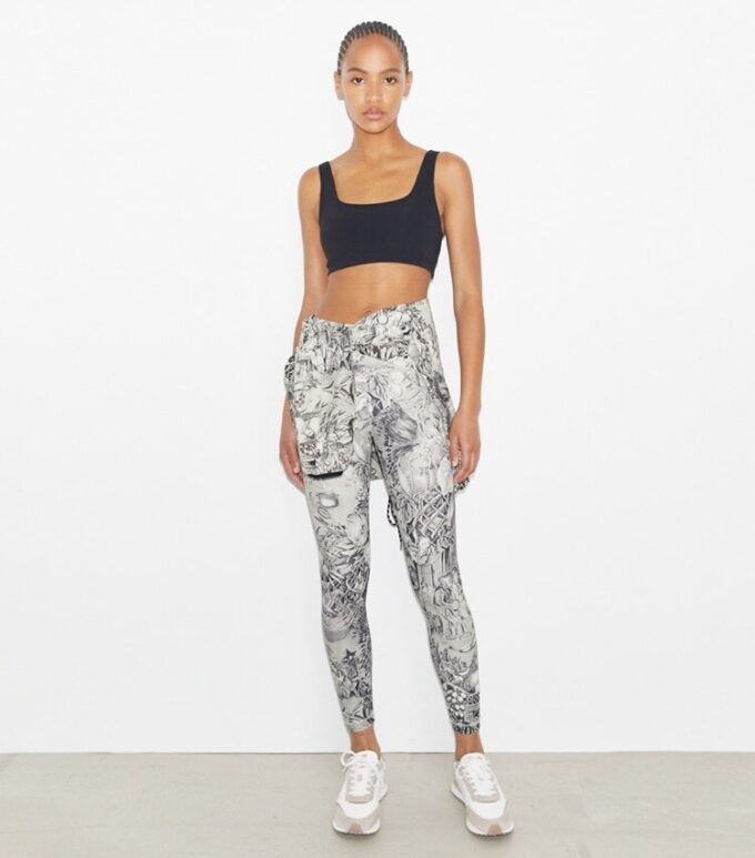 Viktlösa 7/8-leggings med tryck Viktlösa 7/8-leggings med tryck
