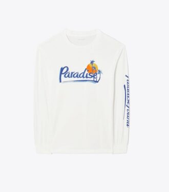 Vintage grafisk långärmad T-shirt