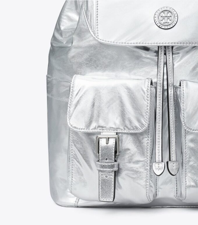 Virginia Metallic Flap Backpack Virginia Metallic Flap Backpack