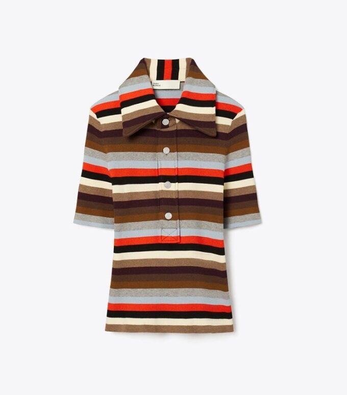 Viskosribbad polo Viskosribbad polo