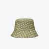 Vändbar bucket hat med kort brätte i korgväv Vändbar bucket hat med kort brätte i korgväv
