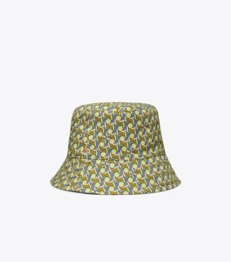 Vändbar bucket hat med kort brätte i korgväv