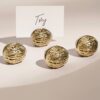 Walnut Place-Card Holders Set Of 4 Walnut Place-Card Holders Set Of 4